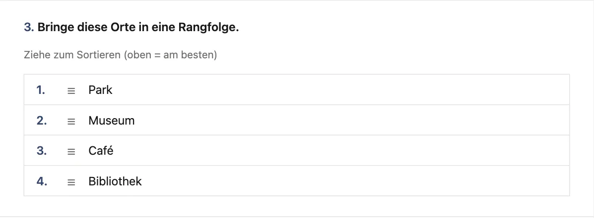 Rangfolgefrage